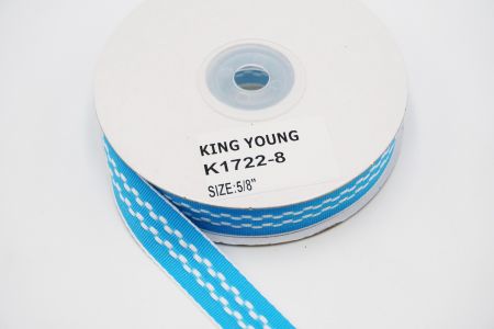 Center Stitched Woven Ribbon_K1722-8-1_sky blue